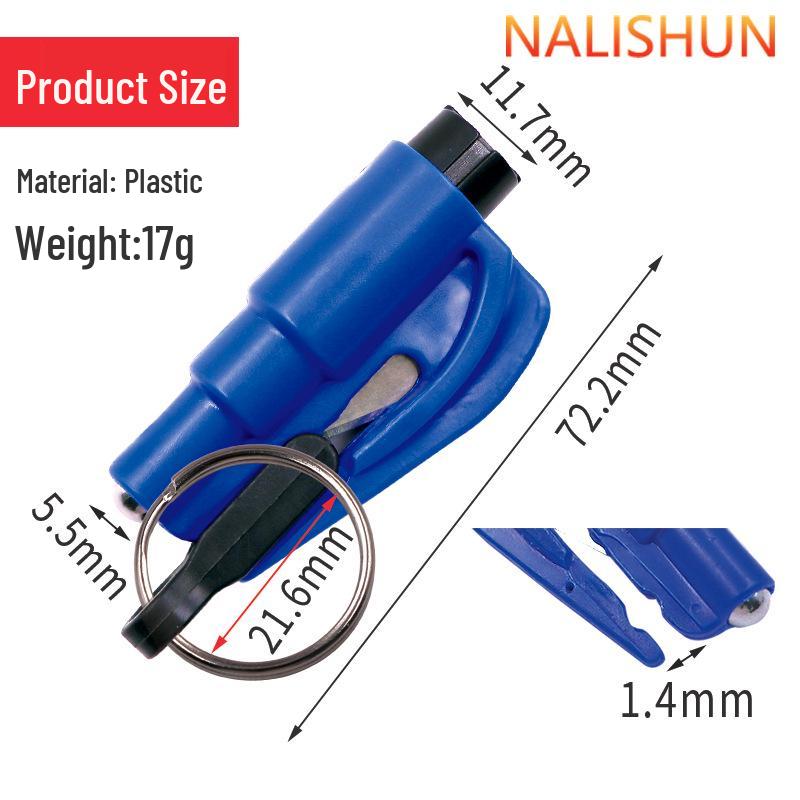 Kompakter Auto-Sicherheitshammer: Tragbarer lebensrettender Schlüsselanhänger mit Fensterbrecher zur praktischen Aufbewahrung und einfachen Verwendung.