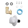 10PCS RV Water Fill Inlet Kit Brass with Hose Elbow Check Valve Hookup Connector for Motorhome Trailer Marine 90