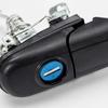 Black Exterior Car Door Handle with Integrated Lock Component, 6N0837207 6N0837207C Single-Body Engineering-Plastic Design for Mechanical Bolt-On