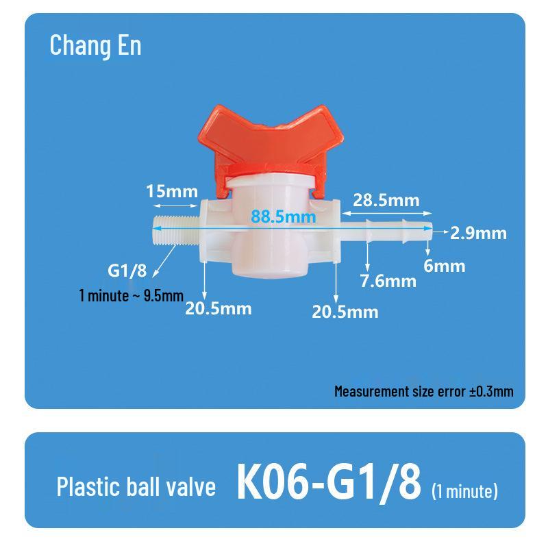 G1/8 Thread Pagoda Quick-Connect Water Ball Valve