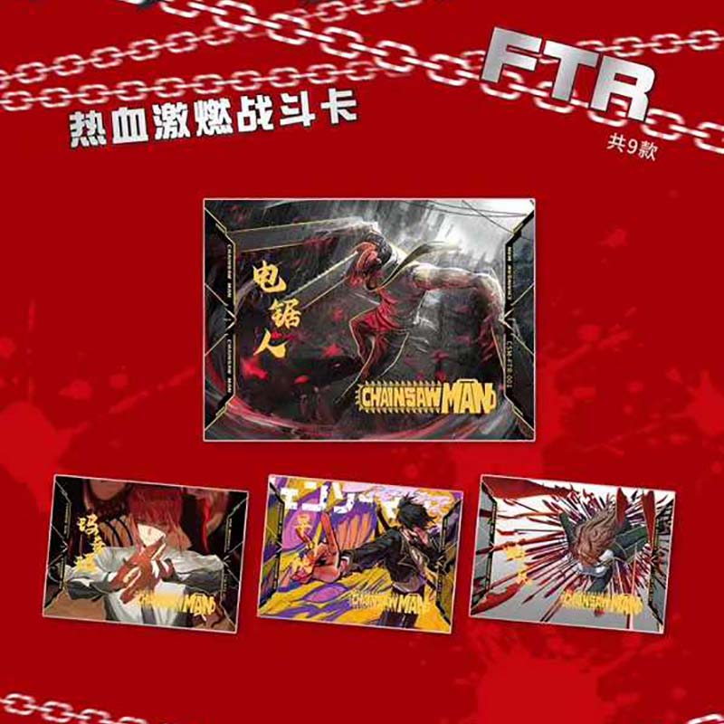 In Stock Killer Chainsaw Man The Hero of Hell Chapter Twodimensional Anime Characters Steel Machima Card Collection Gift