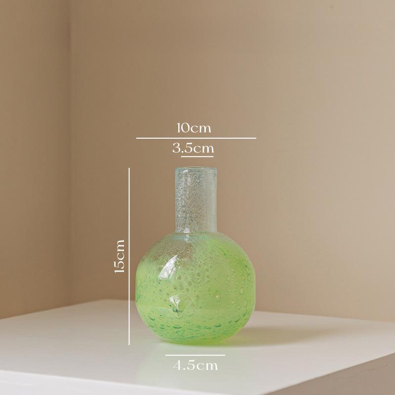 

French Vintage Glass Vase Luxury Home Decor Floral Arrangement Centerpiece for Living Room Tabletop