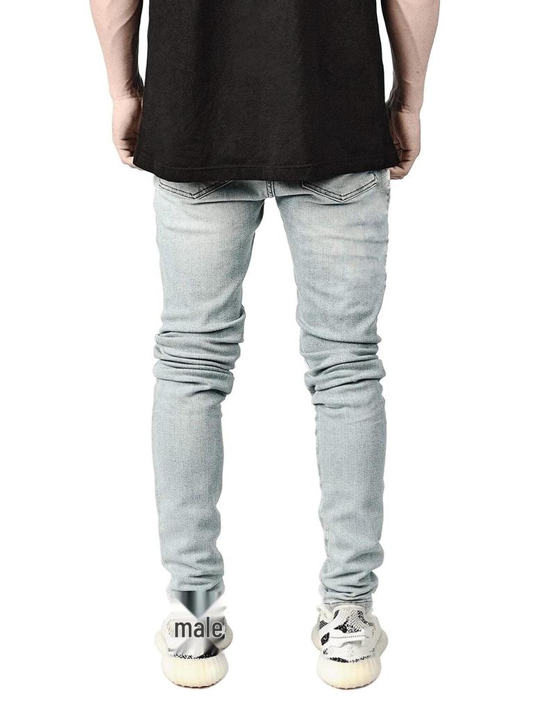 European Men's Slim-Fit Ripped Skinny Jeans - 2020 Casual Versatile Style