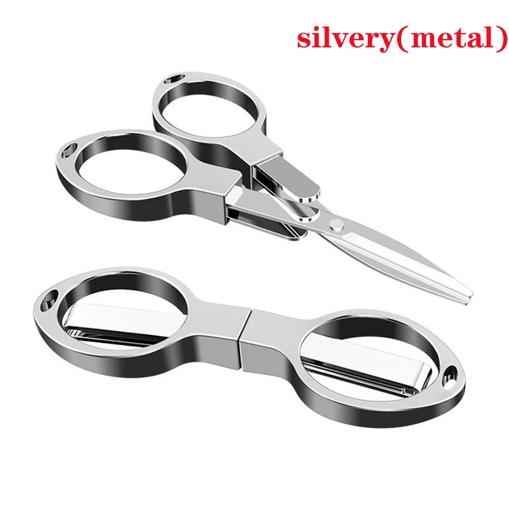 

Steel Pesca Accessories Keychain Fly Fishing Cut Tool Fish Tackle Gear Scissors PE Line Cutter silvery (metal)