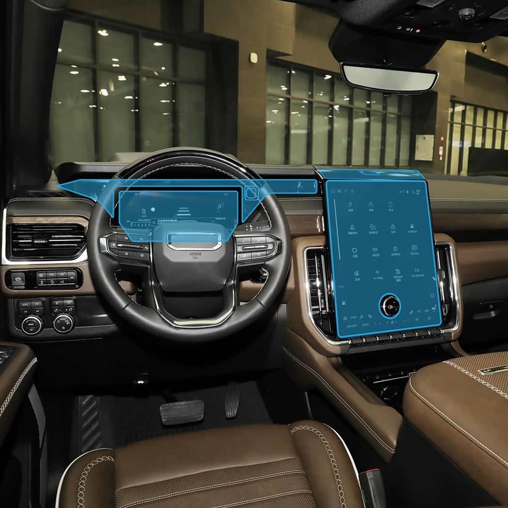 Car Central Control Screen TPU Film for GMC YUKON 2025 Navigation Anti Scratch Interior Protection Film Pre-cut PPF Accessories