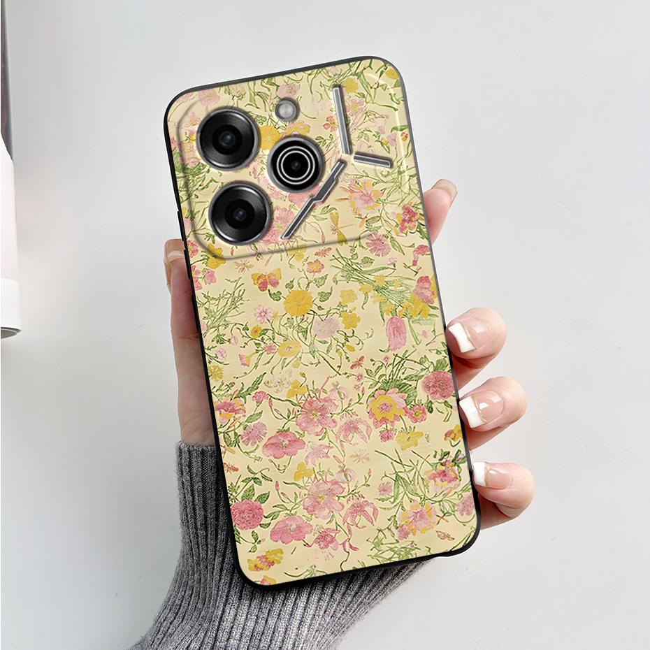 phone Case For Tecno Pova 6 Pro 5G Soft Silicone Back Cover For Tecno Pova 6 5G Case Cute Cartoon Protection Phone Cover Coque