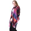 Autumn and winter new colorful plaid square scarf plaid scarf men's and women's imitation cashmere plaid scarf shawl