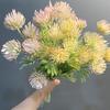 Single Simulated Flower, Plastic, Mimosa Simulated Flower,Wedding Flower,Hotel and Restaurant Decoration Green Plant Fake Flower