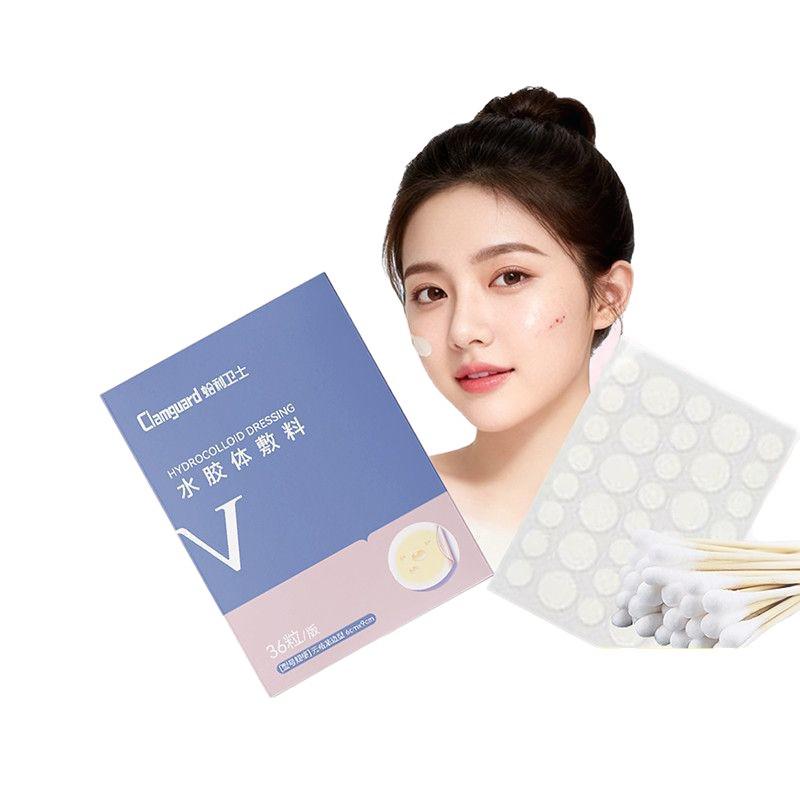 Hydrokoloidní neviditelné náplasti na akné - Průhledné, tenké, kulaté izolační korektory