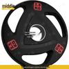 Coated Cast Iron Barbell Set with Grip Plates
