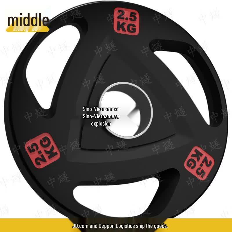 Coated Cast Iron Barbell Set with Grip Plates