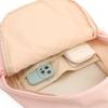 Schoolbag: Korean style niche, high-look, double backpack for women, Japanese sweet, fresh, solid color backpack, school bag for primary and middle 