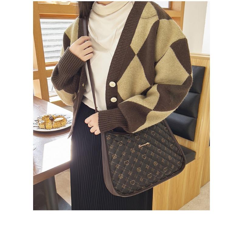 Large Capacity Underarm Bag Women's Bag Casual All-in-one Printed Shoulder Bag Niche Design Tote Bag