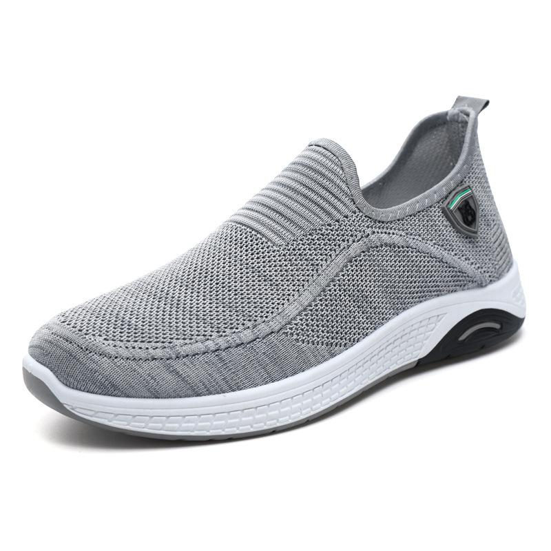 Men's Shoes 2025 Spring and Summer New Casual Shoes Men's Simple Shoes Comfortable Shoes Breathable Mesh One Pedal