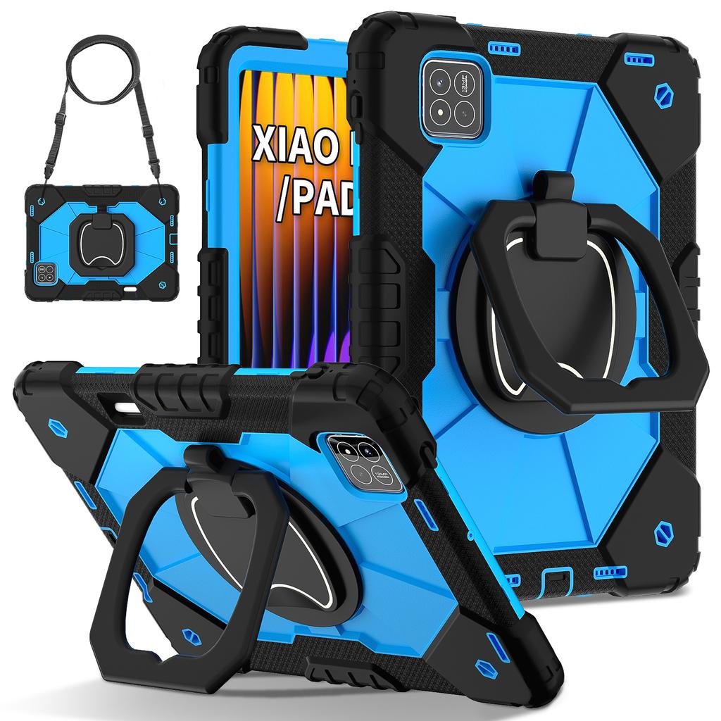 Pro pouzdro Xiaomi Pad 7 2025 11,2palcové silikonové+PC pancéřové pouzdro Pro Xiaomi Pad 7 Pro 11,2" kryt s otočným stojánkem na tablet