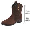 Women Boots Fall Boots Thick-heeled Shoes Ankle Boots Non-slip Martin Boots Shoes Women Flat Boots Plus Size 36-43