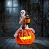 Cross-border Creative Halloween Pumpkin Skull Character Ornament LED Luminous Pumpkin Lamp Ornament Ghost Festival Decoration Props
