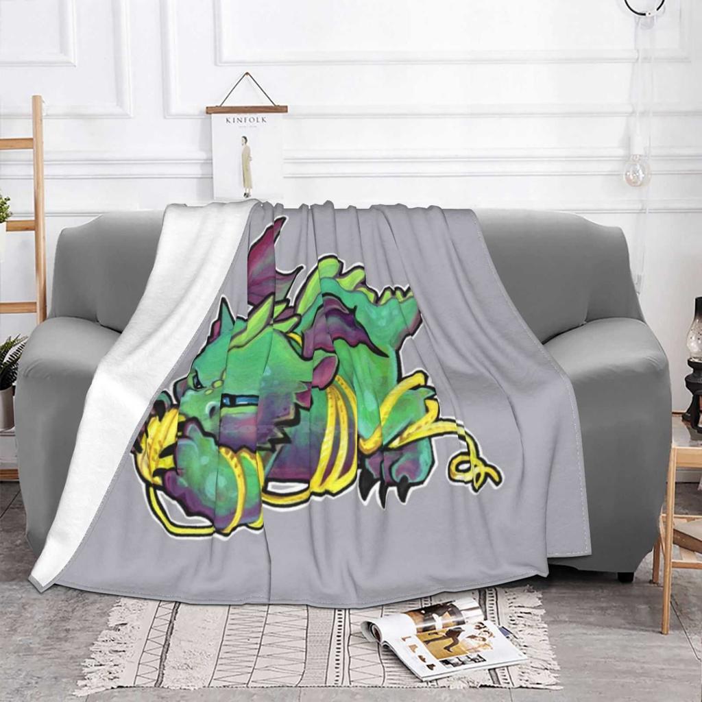 Yarn Dragon Super Warm Soft Blankets On Sofa/Bed/Travel Dragon Yarn Knitting Crochet