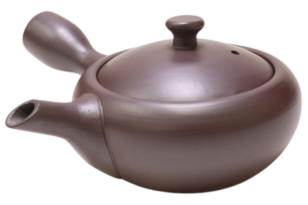 Plain Round Teapot x Teapot Left-Handed (Circle Mesh) [8 6.5cm, 180cc]