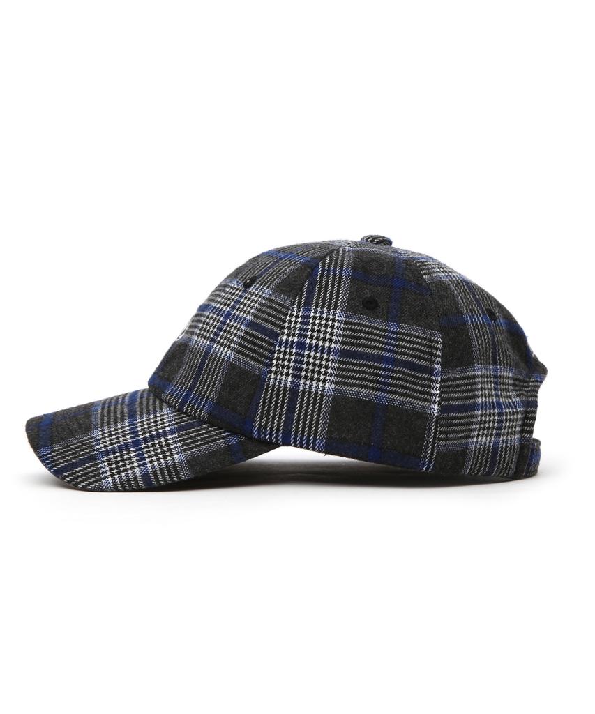 Eondeokeonteulol Logo Check Ball Cap Union Udc / Authentic B B / Navy Tartan