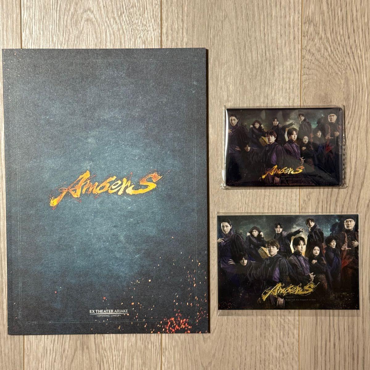 Used AmberS Goods Amber Pamphlet Acrylic Block Postcard