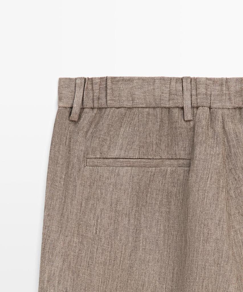 Masimodutti Linen Suit Pants