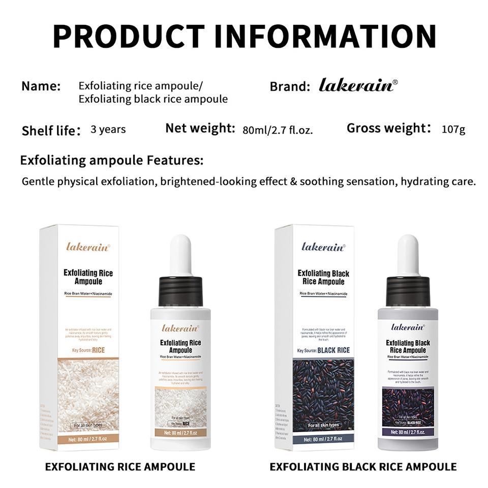 Rice Peeling Ampoule Soft Exfoliating Face and Body Scrub Dead Skin Cells Blackhead Remover for All Skin Types  Korean Skin Care