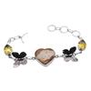 Jasper Citrine Gemstone Silver Plated Handmade Bracelet Jewelry BR 103