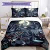 Christmas Nightmare Bedding Set Breathable Duvet Cover with Pillowcases Decorative Bed Linen for Bedroom Home Decoration Birthday Gift