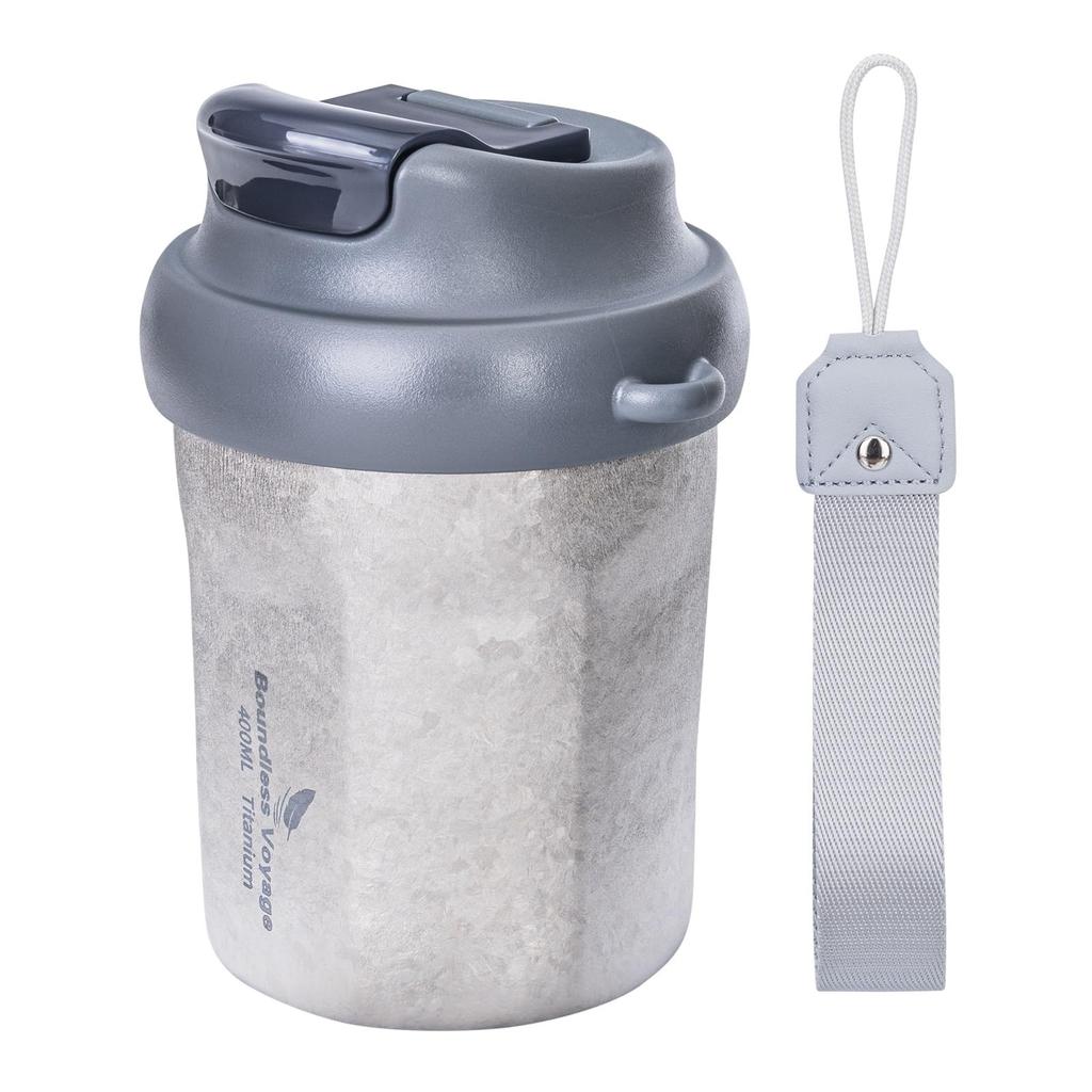 Boundless Voyage Titanium Tumbler, Vacuum Insulated, Keeps Hot or Cold, 400ml Capacity, Stylish Tumbler with Lid, Airtight, Car Tumbler, Home Office
