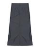 Nigaennikol Nicole Shirring Long Skirt_Denim