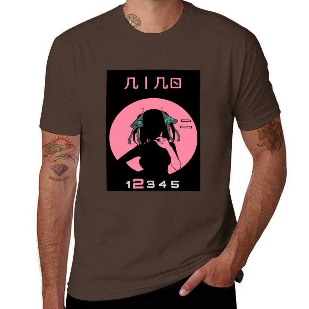 QUINTUPLET ANIME NAKANO NINO STYLE 25 TOUBON Classic Tshirt Blouse Boys Animal Print T Shirts for Men