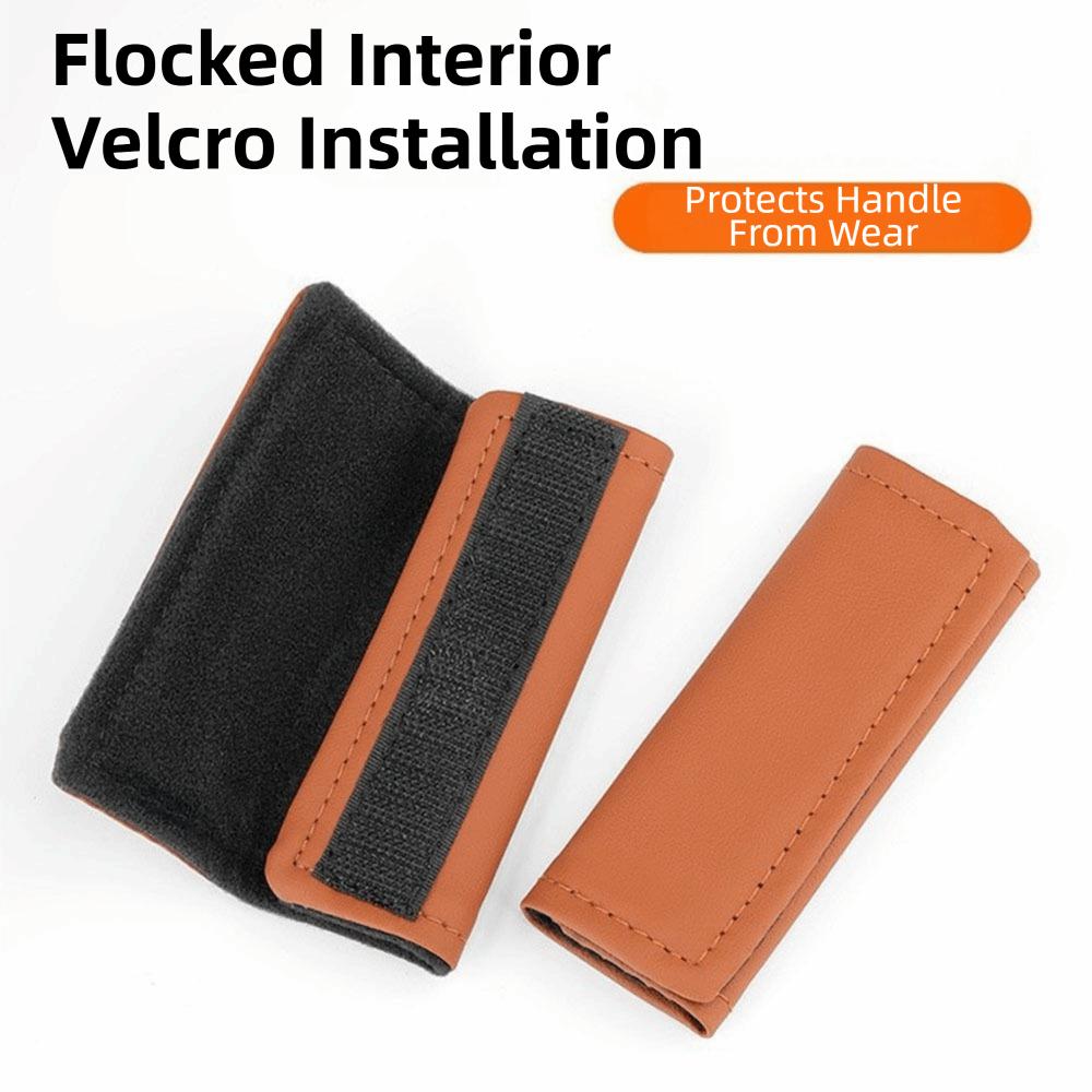 2Pcs Soft Pull Handle Gloves Non-slip Car Ceiling Handle Car Handle Cover Car Interior Decoration