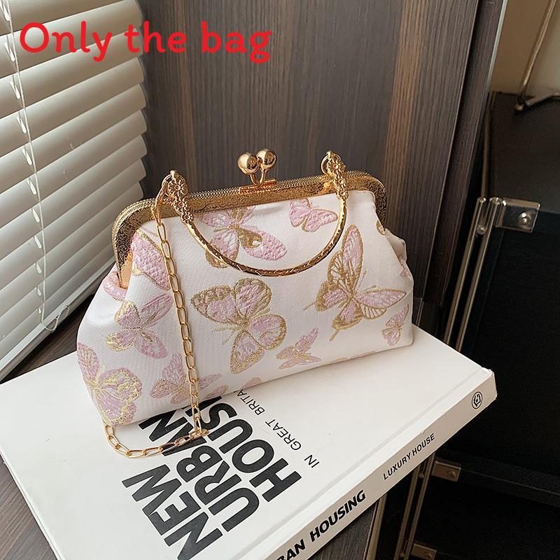 New Chinese Style Embroidered Butterfly Chain Shoulder Bag For Daily Use