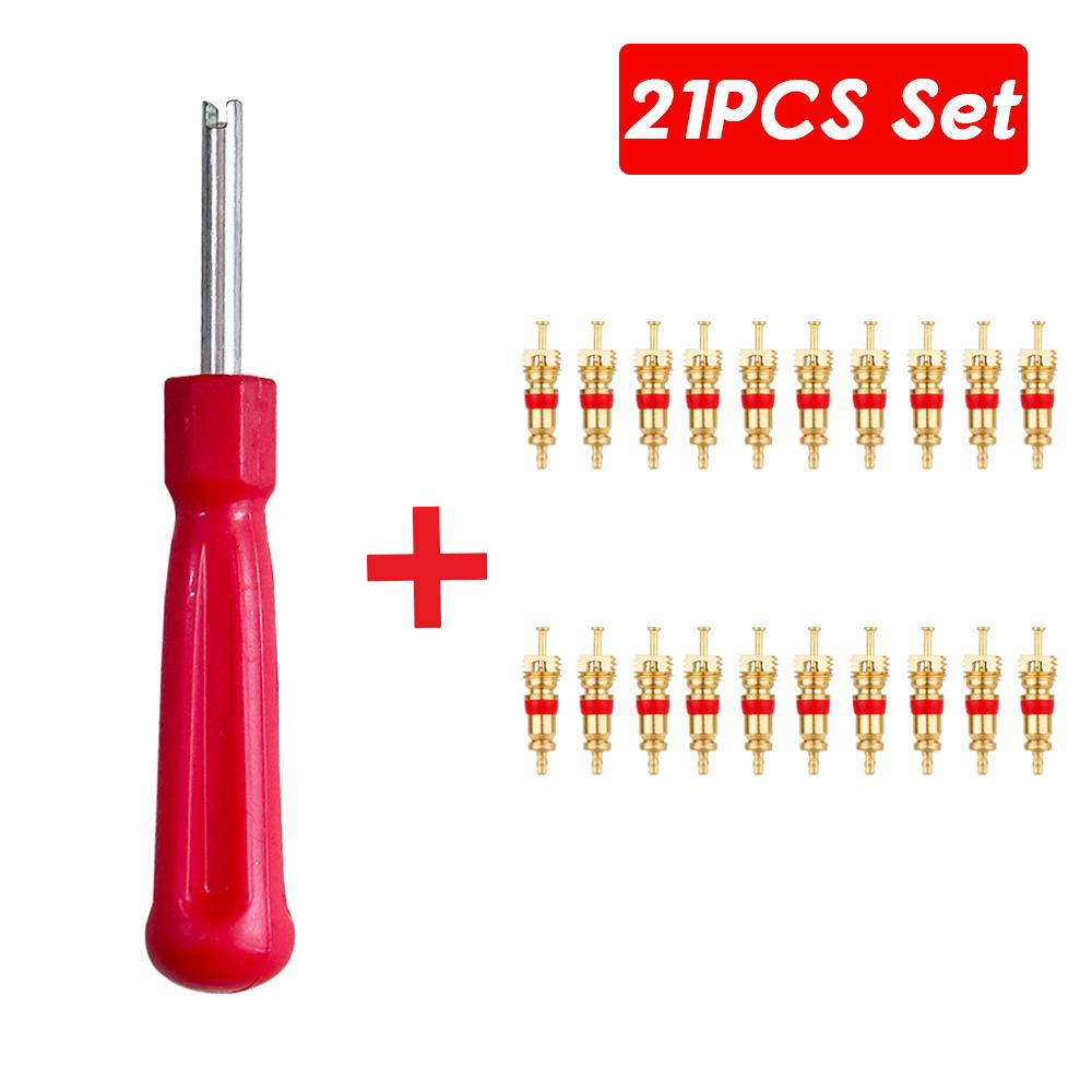 Estrattore per Punte Valvole, Attrezzo per Riparazione Pneumatici, Attrezzo per Stelo Valvola, Attrezzo per Pneumatici Bici, Accessori Auto Portatili, Set di Attrezzi per Meccanico