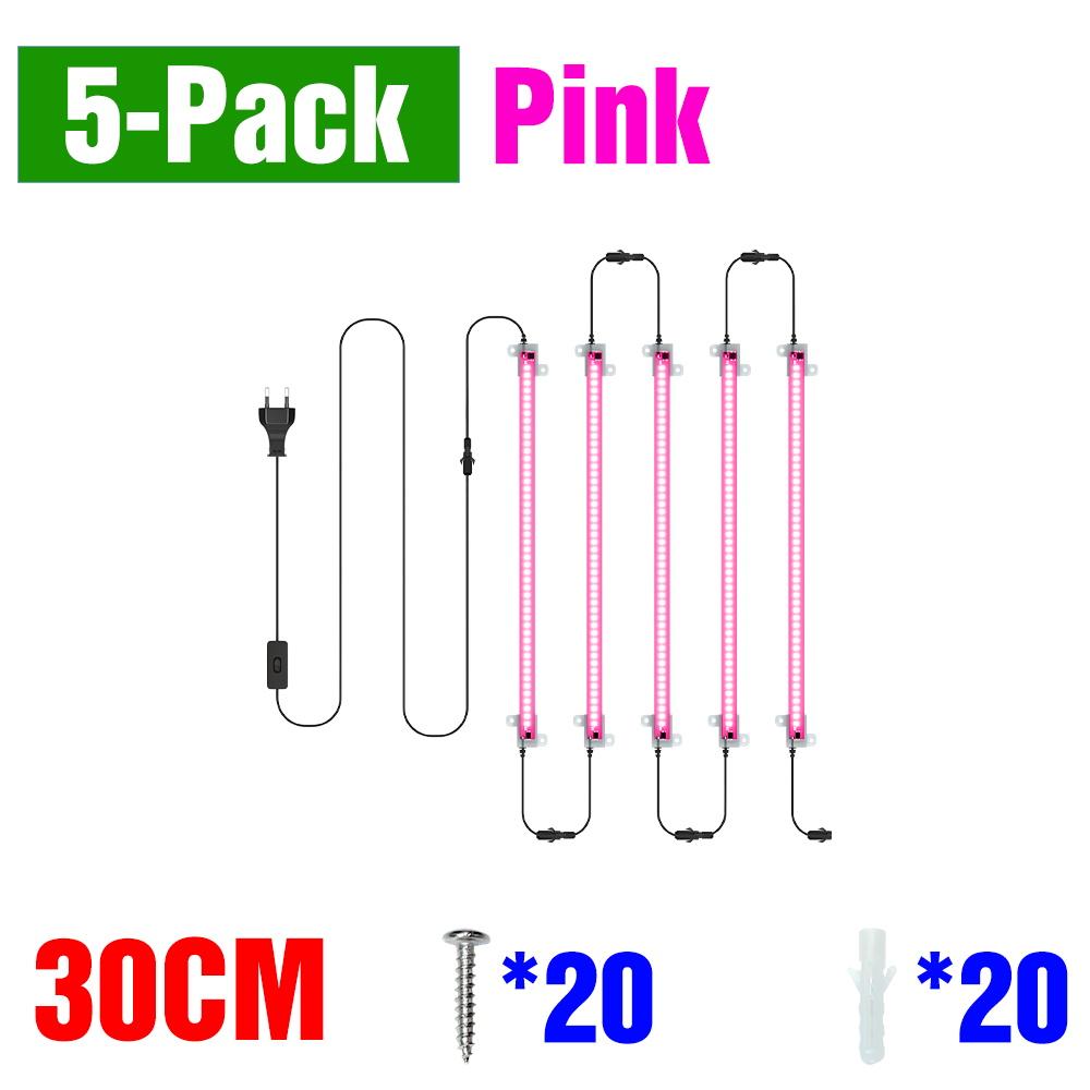 LED Plant Grow Lights Full Spectrum Indoor Hydroponics Seed Flower Vegetables Growth Box Cultivation Lamp EU plug 30/50CM AC220V