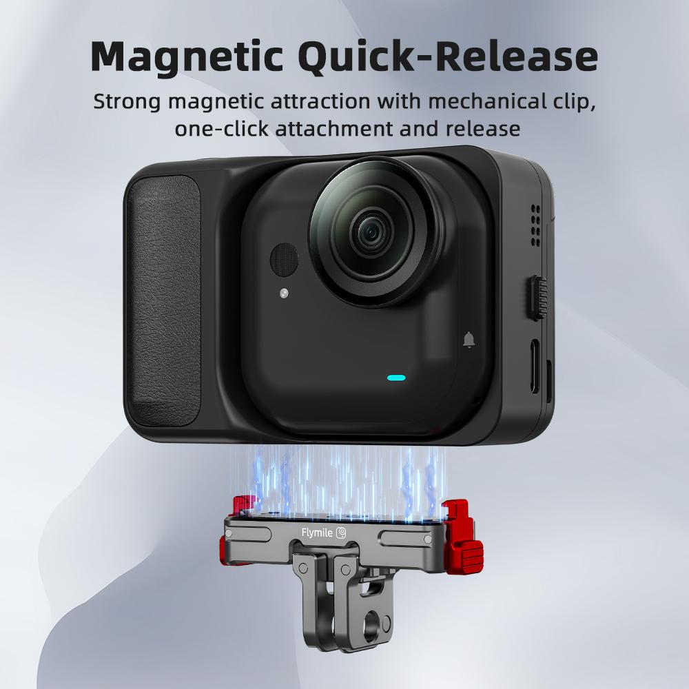For Shadow Stone Insta360 GO Ultra Quick Release Mount Rechargeable Magnetic Suction Base Thumb Motion Camera Accessories