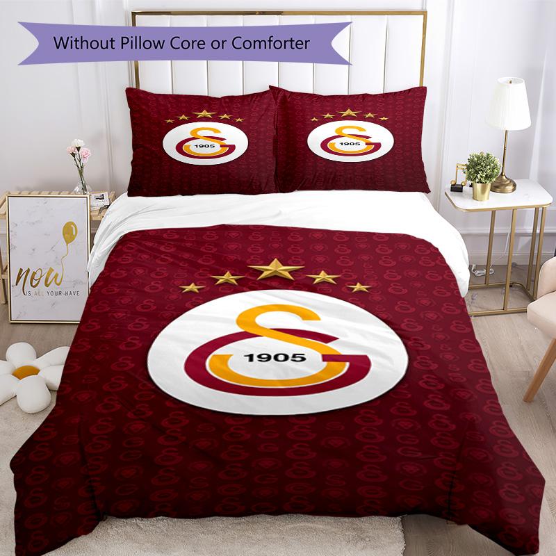 Set Biancheria da Letto Galatasaray Traspirante Copripiumino con Federe Biancheria da Letto Decorativa per Camera da Letto Decorazione della Casa Regalo di Compleanno