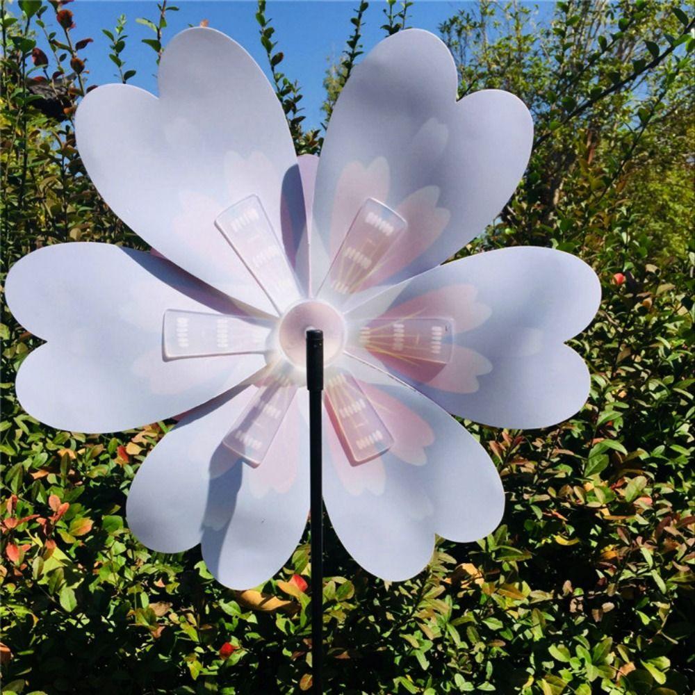 Mehrere Stile Drehender Windspiel Stehende Rasenblumen-Windrad Outdoor-Party Picknick Dekoration