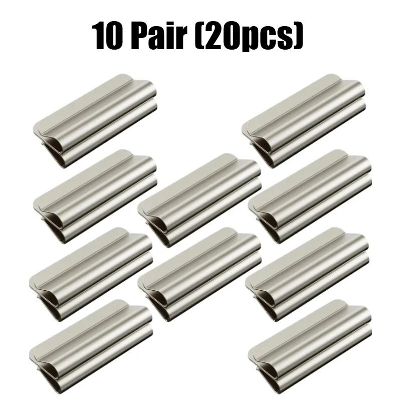 1-10 Pair Magnetic Curtain Clips Nail Free Blackout Closure Clips Keep Curtain Closed Prevent Light Leaking for Bedroom Office