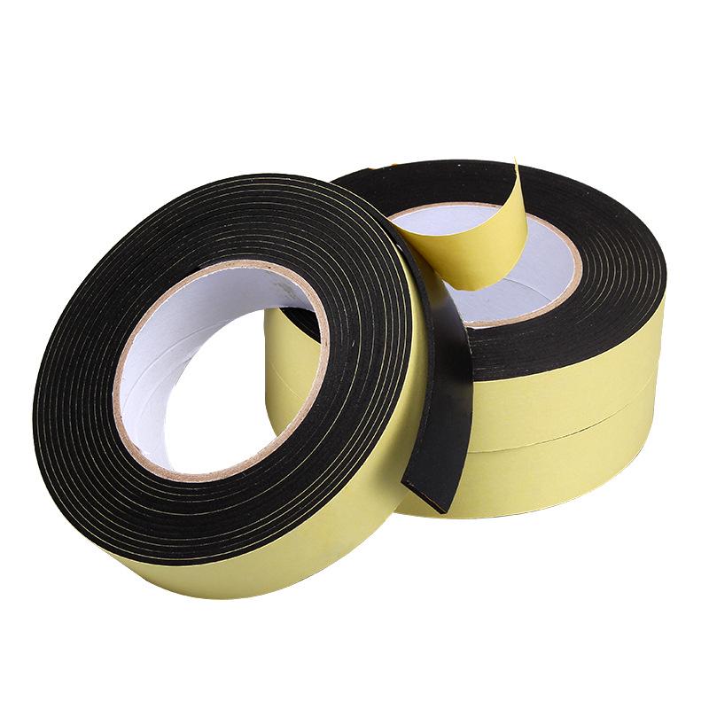EVA 0.524 Ultra-Thin Black Adhesive Foam Tape - Strong, Single-Sided, High Adhesion