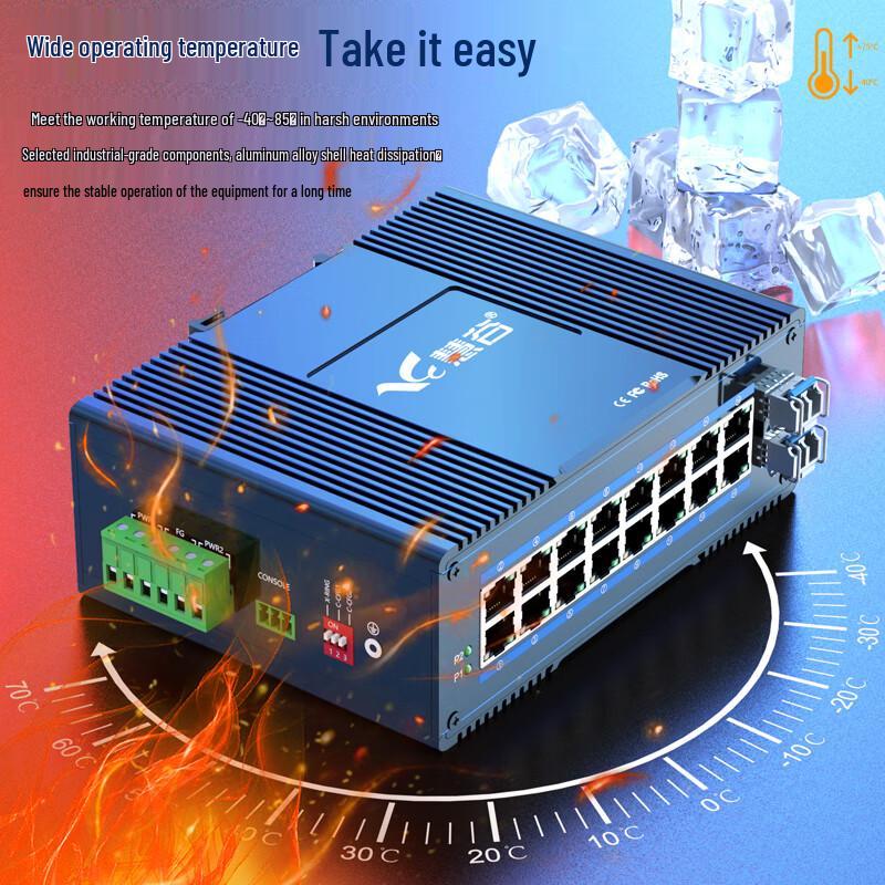 Huigu Industrial Fiber Optic Ethernet Switch