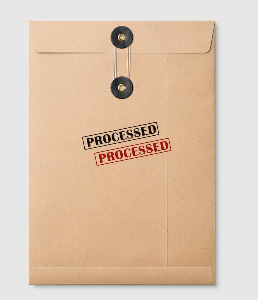 Printtoo Processed Self Inking Rubber Stamp Pre-Inked Office Stamp- Home Office Business Stationery, Black- 42 x 9
