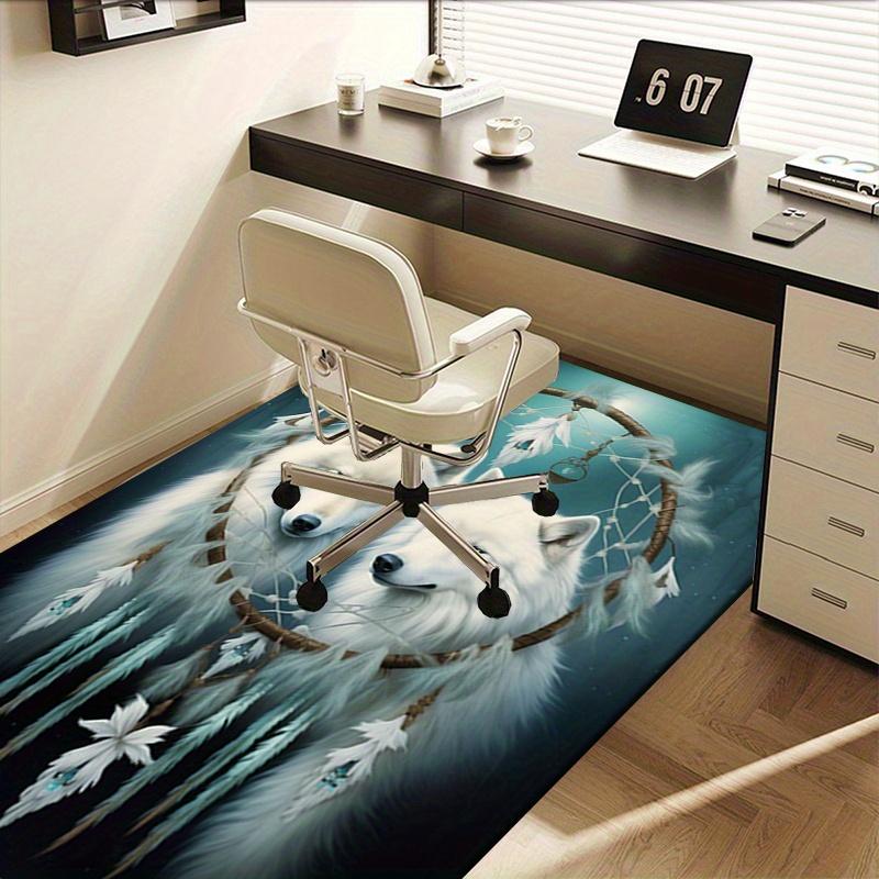 1pc. Dreamcatcher Wolf Print Rug for Home Decor, Office Carpet, Chair Cover, Outdoor Mat, Gift Idea