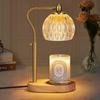 Retro Candle Warmer Table Lamp Aromatherapy Lamp with Timer & Dimmer Height Adjustable for Scented Candles Home Bedroom Decor
