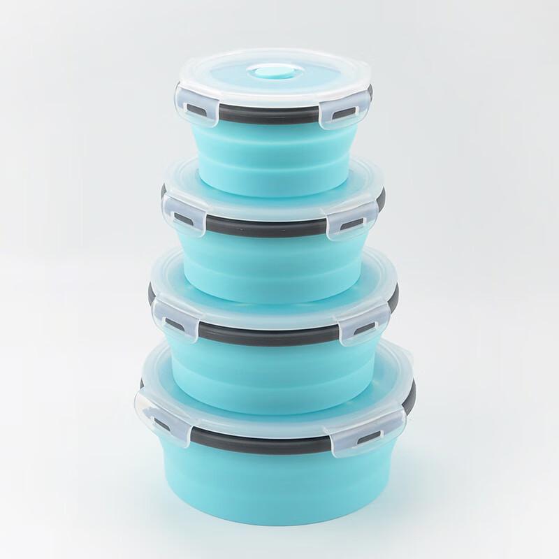 ZISIZ Collapsible Silicone Food Storage Containers (3-Pack)