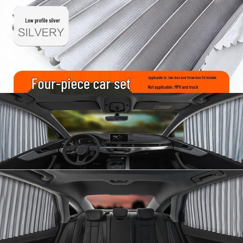 Automatisch einziehbare Auto-Sonnenblende - Wärmeisolierung & UV-Schutz für den Sommer