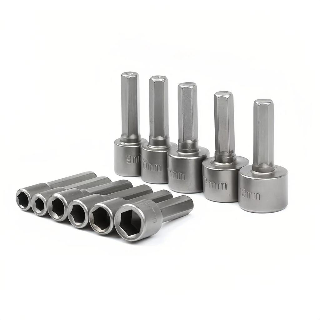 9/14 piece socket set, Hex Key Set 5 mm-13 mm,, Multi-Functional Screwdrivers Made of High Carbon Steel for Power Tools