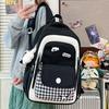 Schoolbag New Schoolbag Female Korean High Value Ins Dopamine Contrasting Color College Style Primary and Secondary School Students 1-1 Grade Backpack