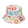 Sunshade Cute Hat Donut Ice Cream Hot Air Balloon Pattern Womens Fisherman Hat